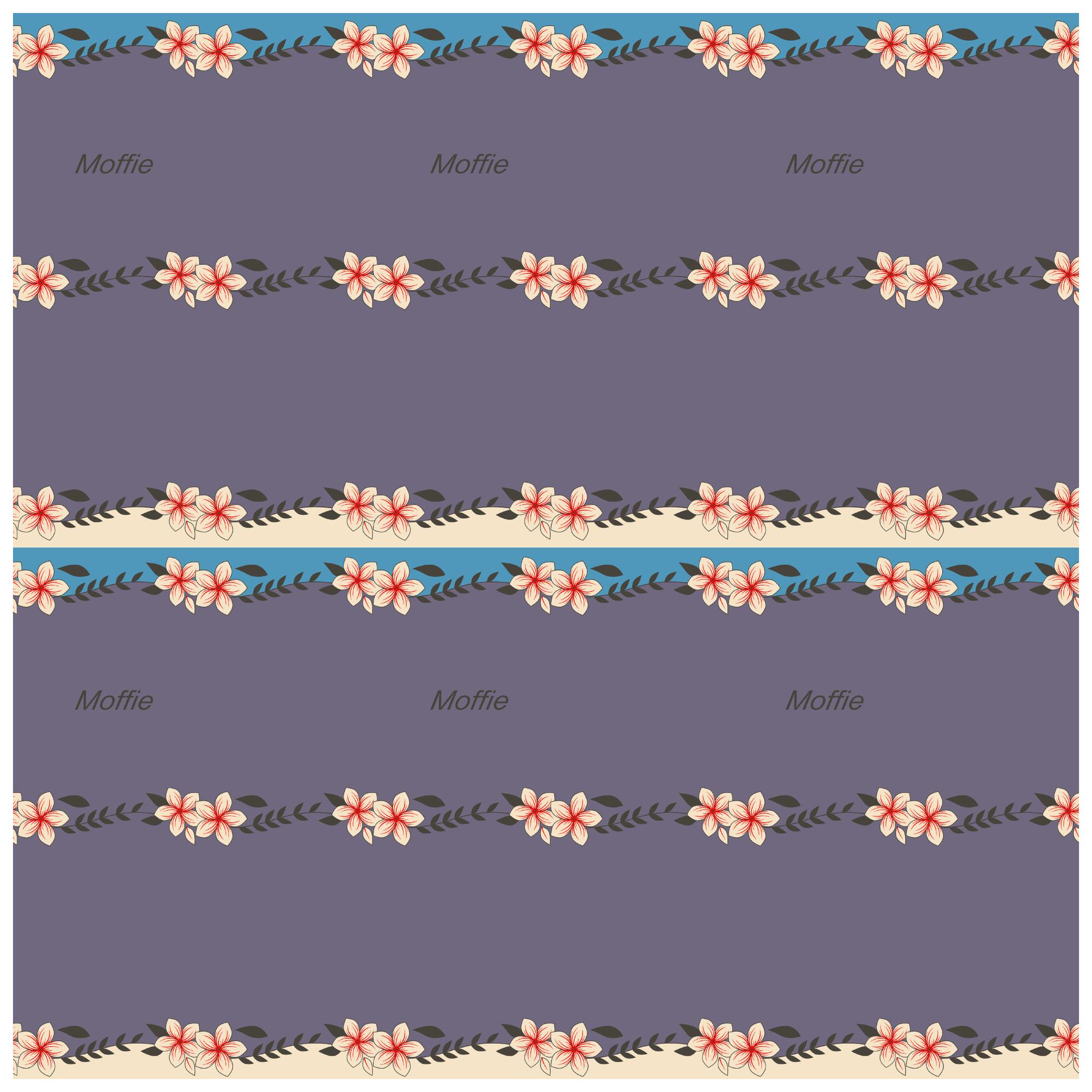 Detail: floral stitched border