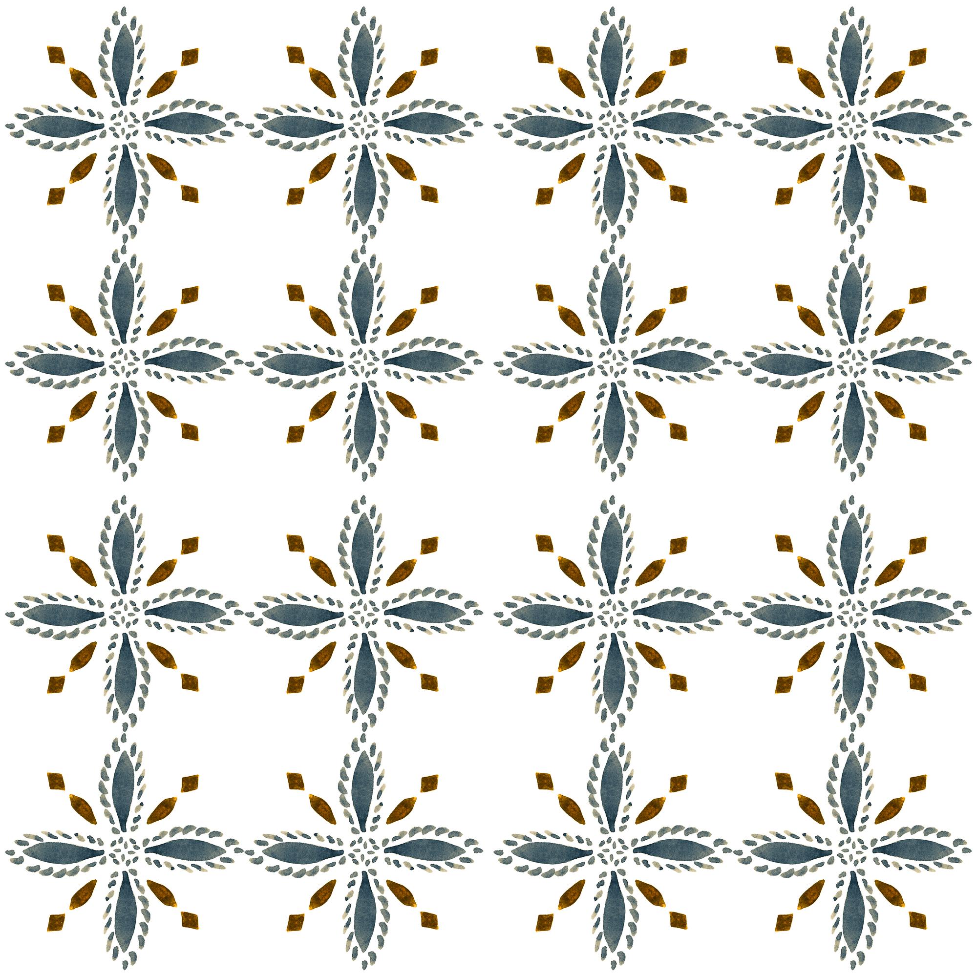 Detail: geometric motif on linen